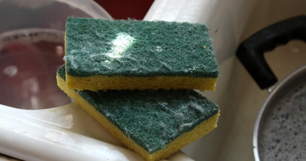 Clogging The Sink With Dirty Sponges