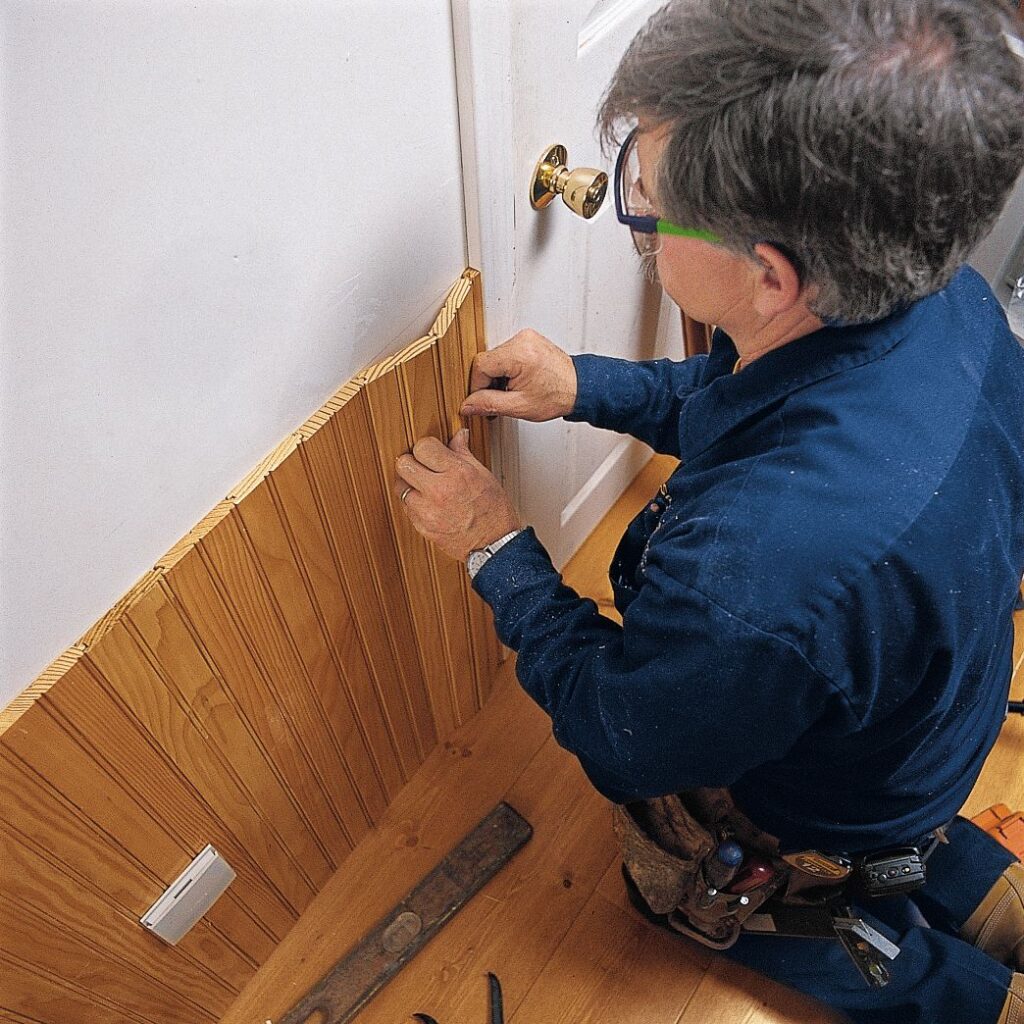 Install Wainscoting Or Beadboard