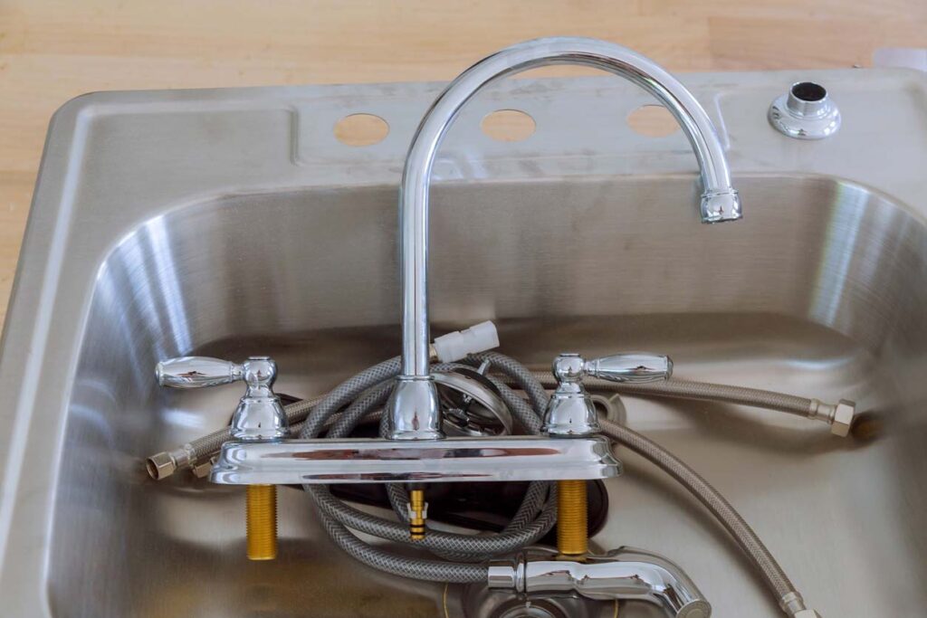 Installing A Stainless Steel Kitchen Sink.
