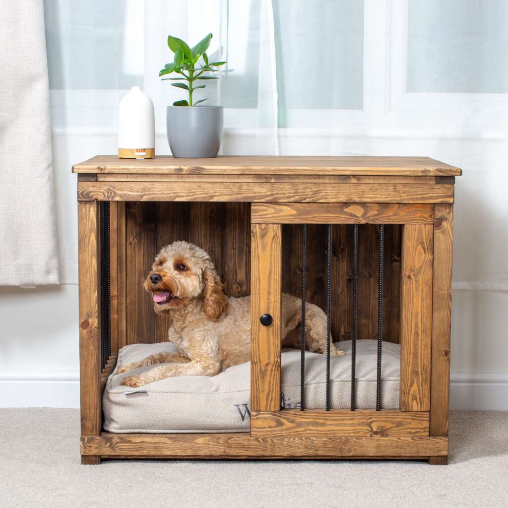 Rustic Wooden Crate Bed