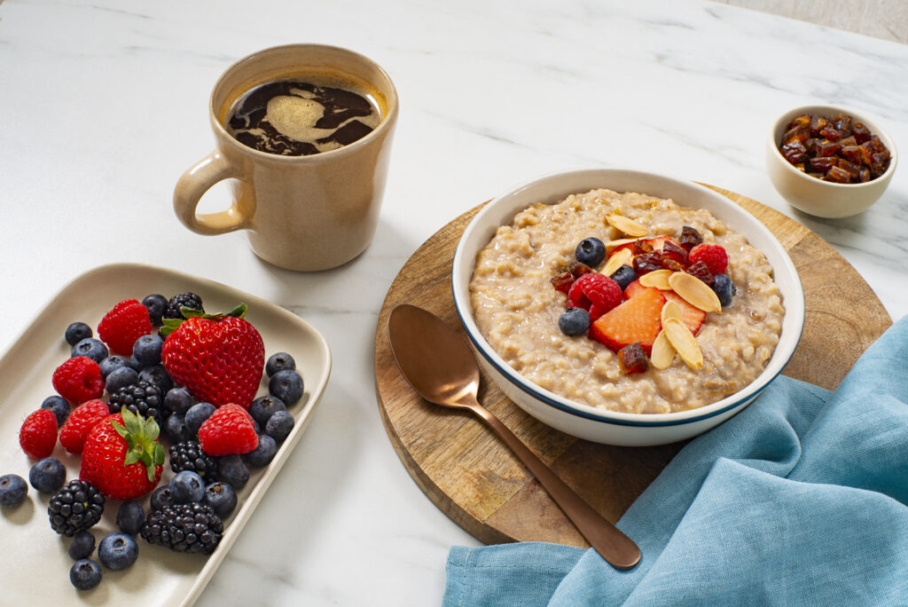 Almond Date And Brown Rice Breakfast Porridge