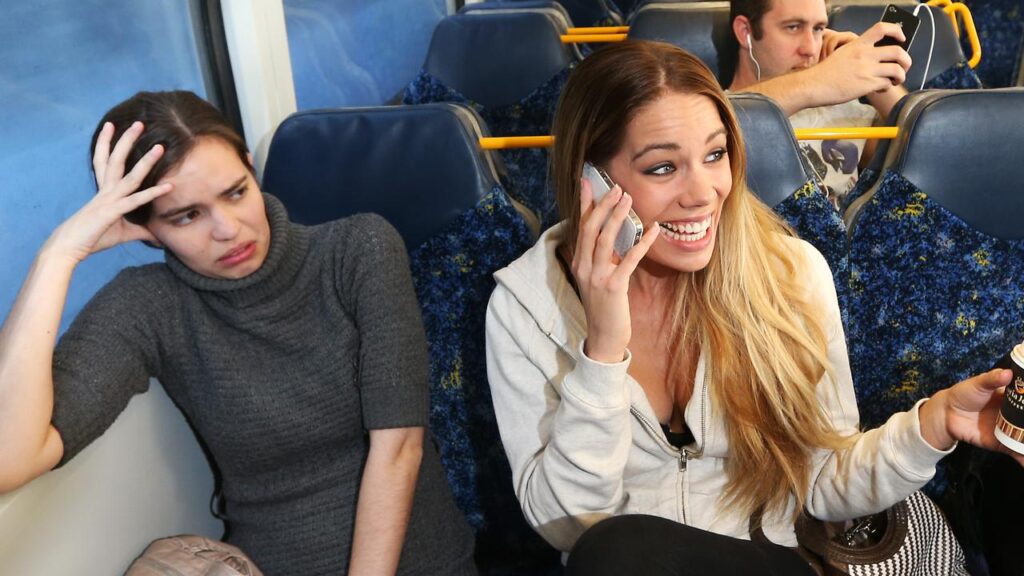 Be Mindful Of Loud Phone Conversations