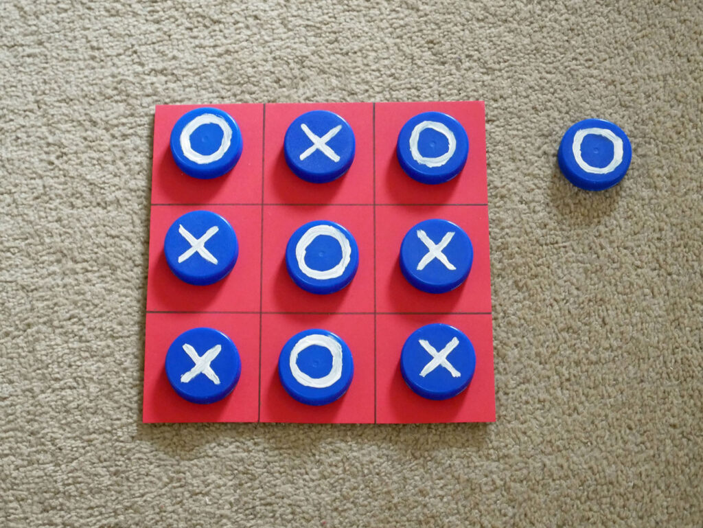Bottle Cap Tic Tac Toe