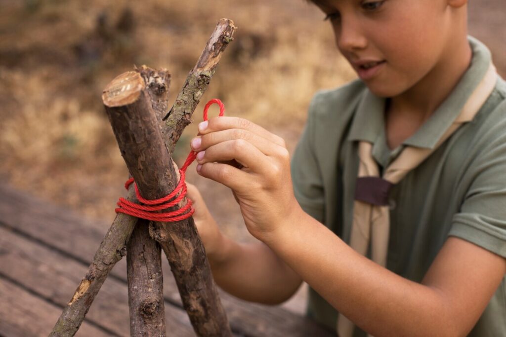 Boy Scouts Spending Time Nature 23 2149572843