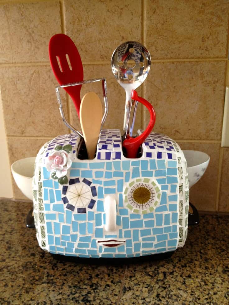 Broken Toaster Utensil Holder