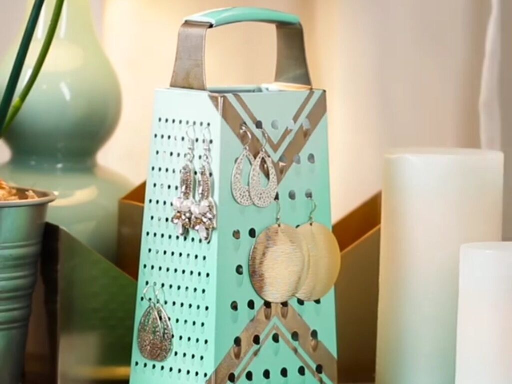 Cheese Graters (used As Earring Holders)