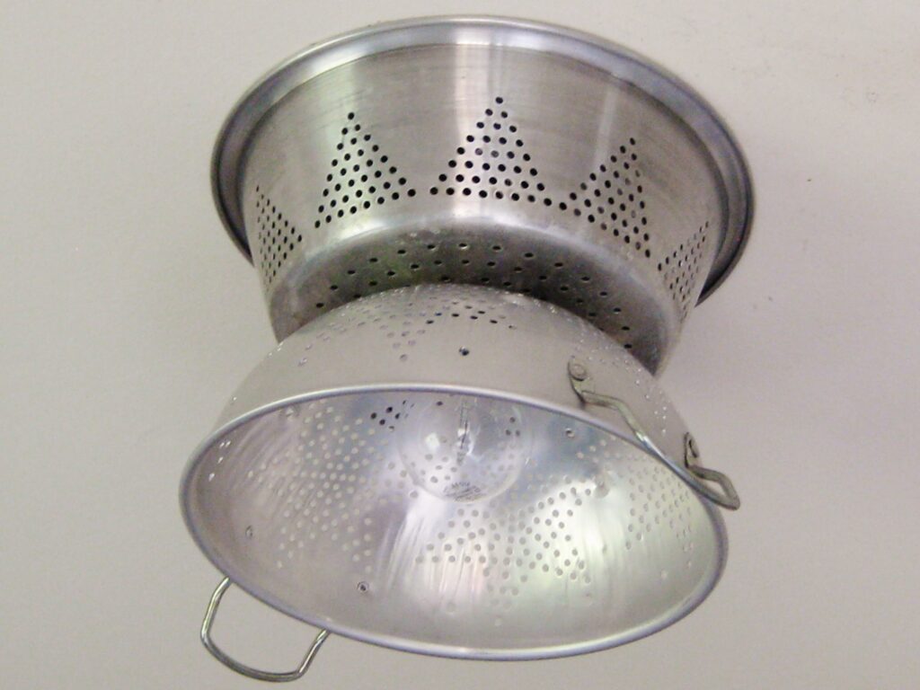 Colanders (used As Outdoor Light Fixtures)