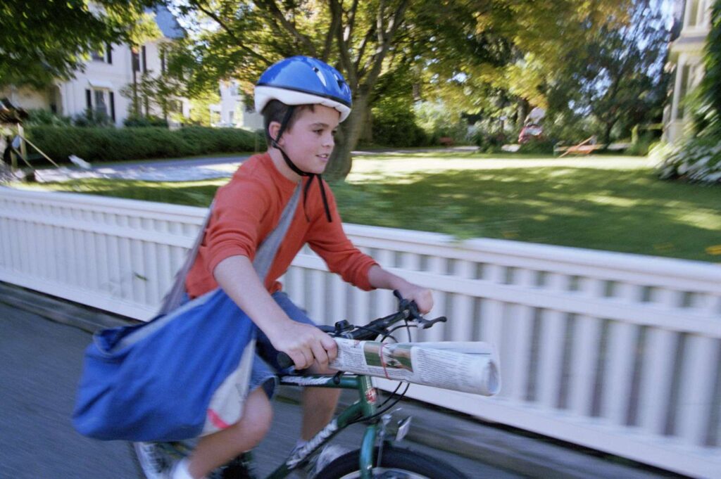 Delivering Newspapers