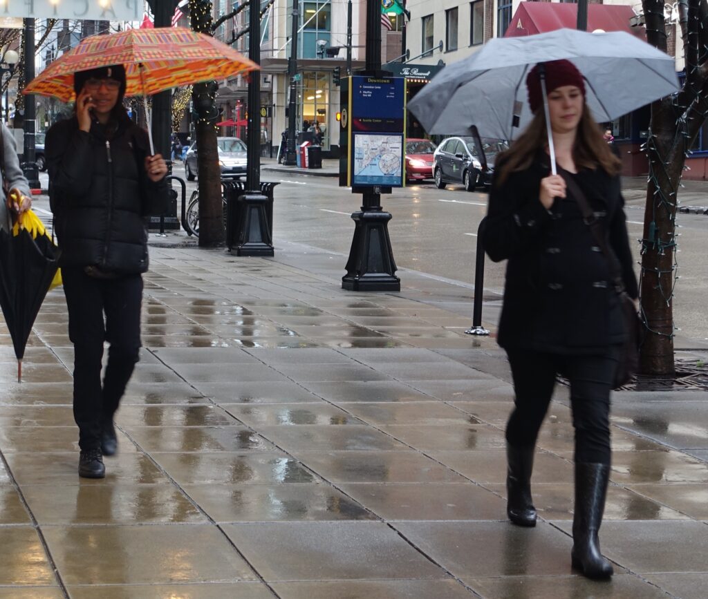 Don’t Invade Space When Walking With An Umbrella