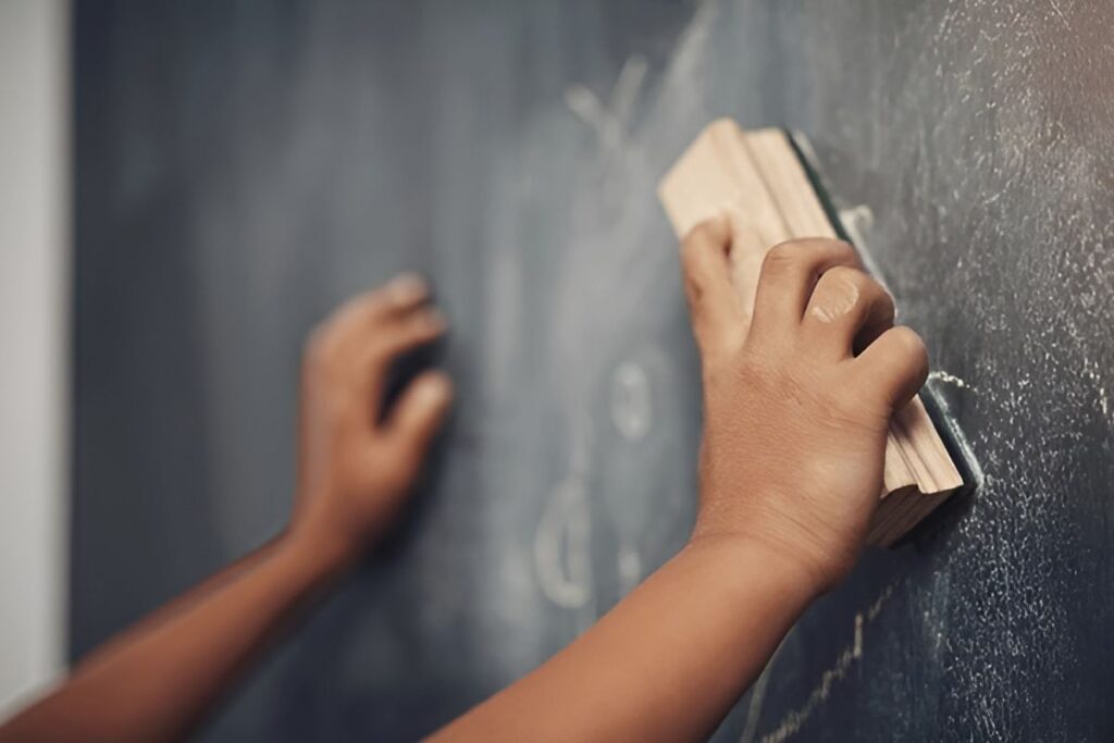 Cleaning Chalkboards and Erasers