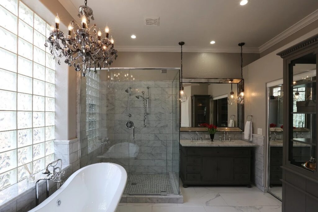 Chandeliers in the Bathroom