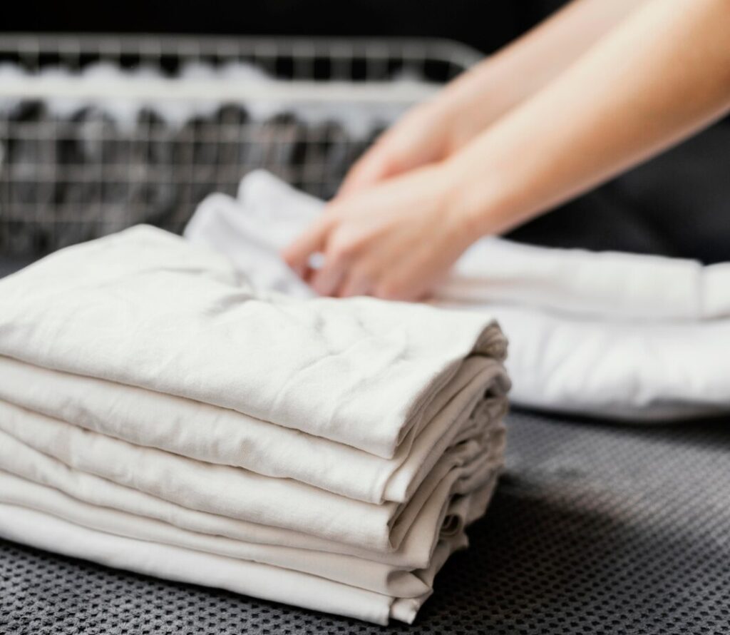 Folding Laundry Straight From The Dryer