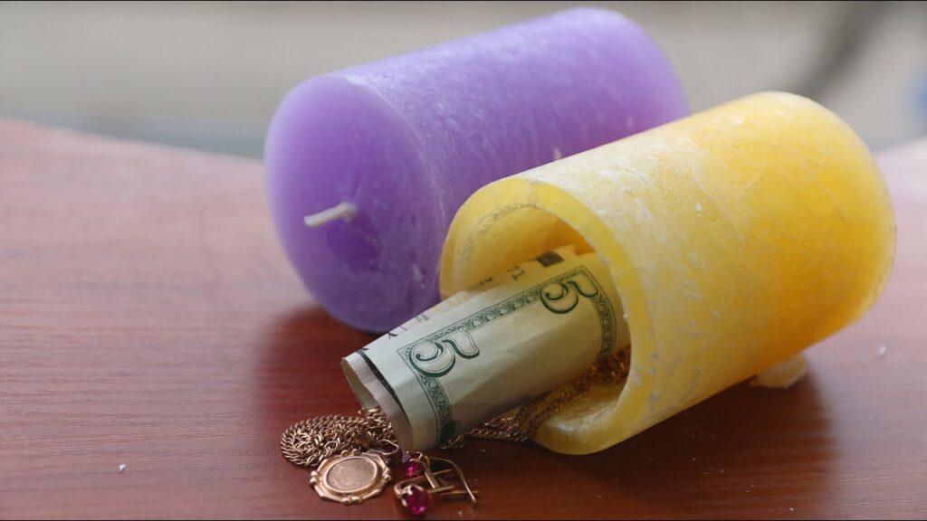 Inside A Hollowed Out Candle