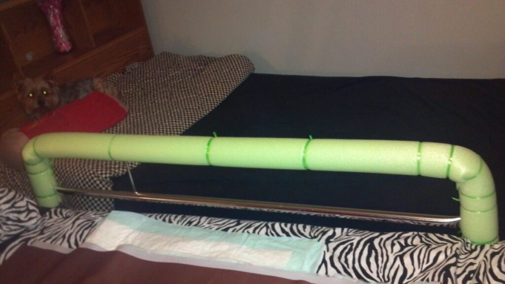 Pool Noodles (used As Door Stoppers And Bed Rail Guards