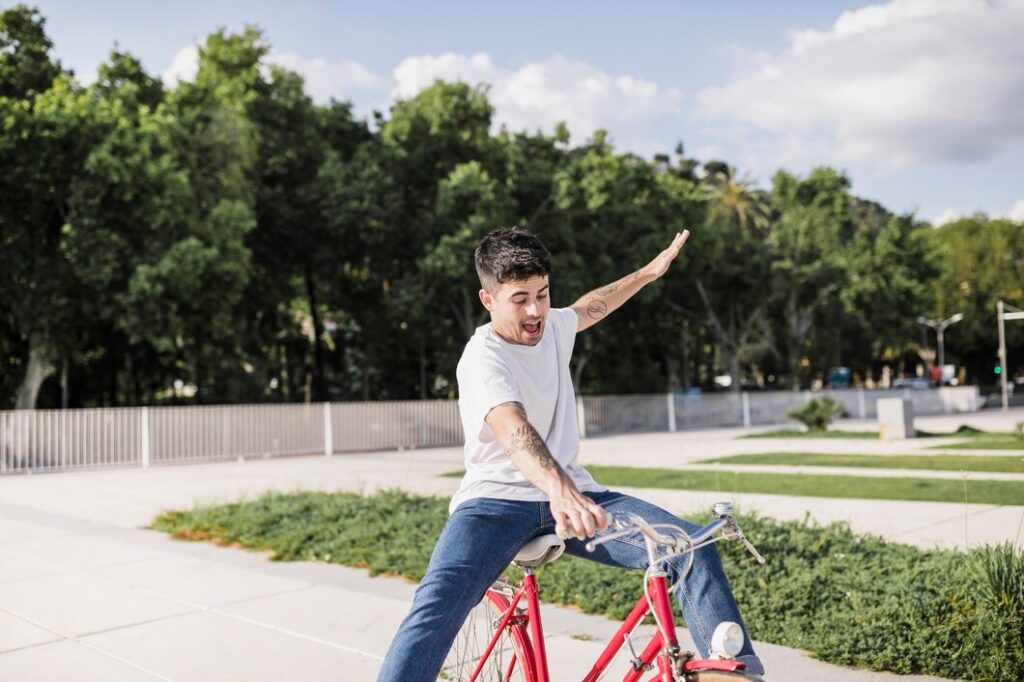 Riding A Bike