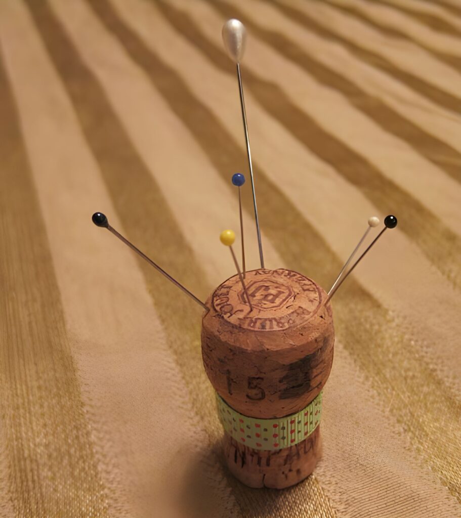 Winecorksusedaspincushions