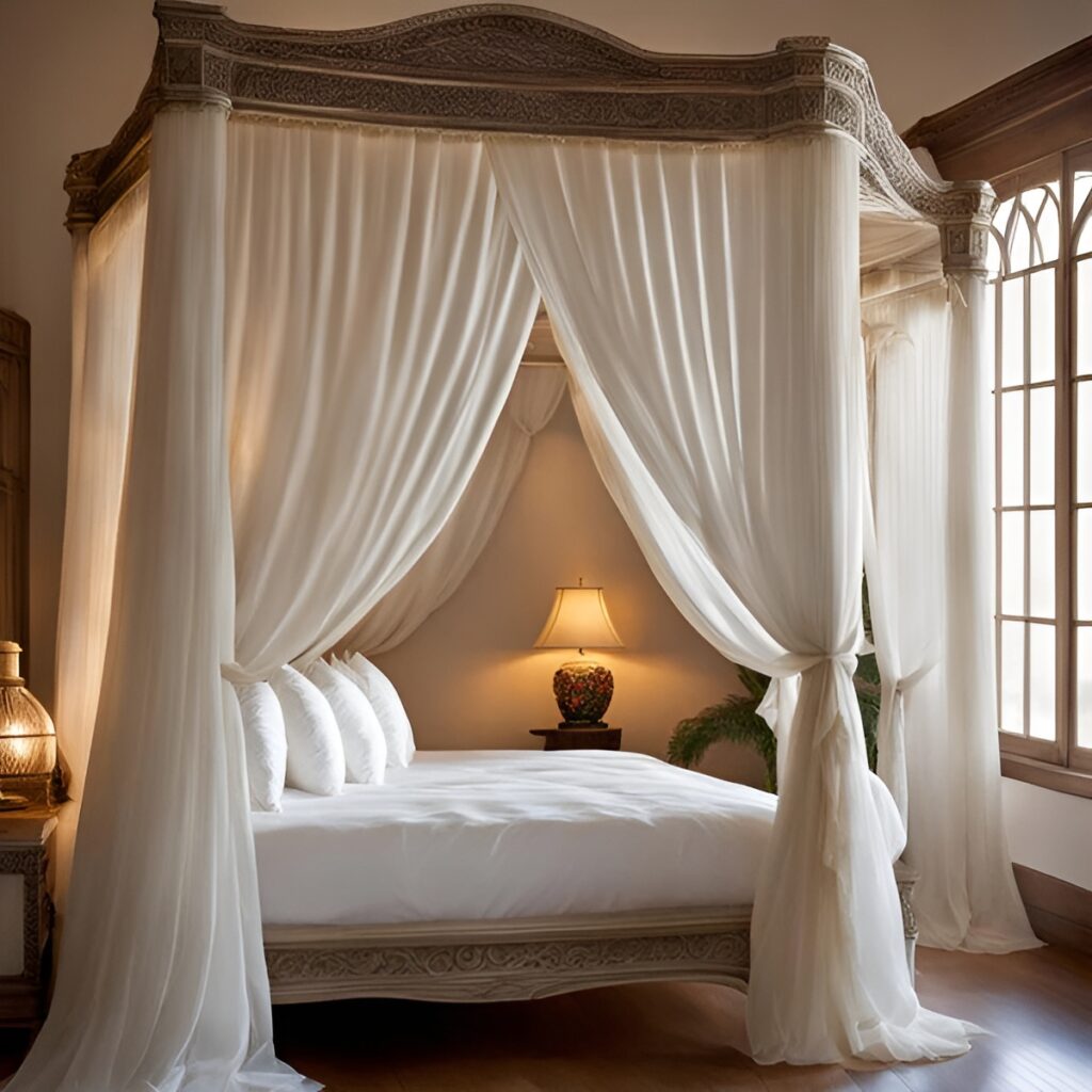 A Canopy Or Bed Drapes