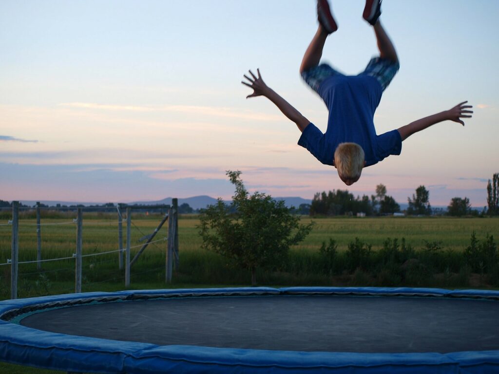 A Trampoline That Everyone Fell Off At Least Once