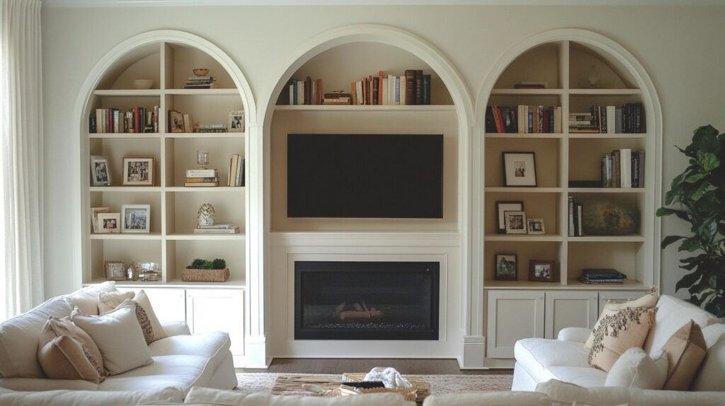 Arched Bookshelves