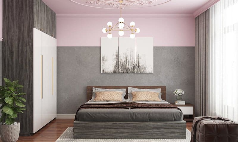 Charcoal And Blush Pink