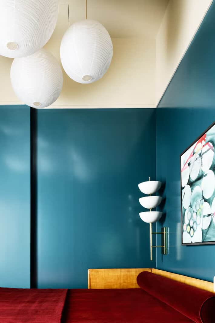 Deep Teal And Off White