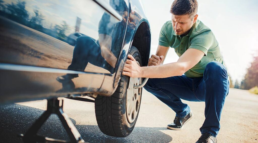 Fixing A Flat Tire