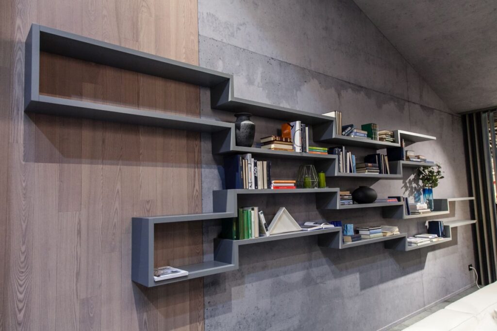Geometric Wall Shelves Storage System