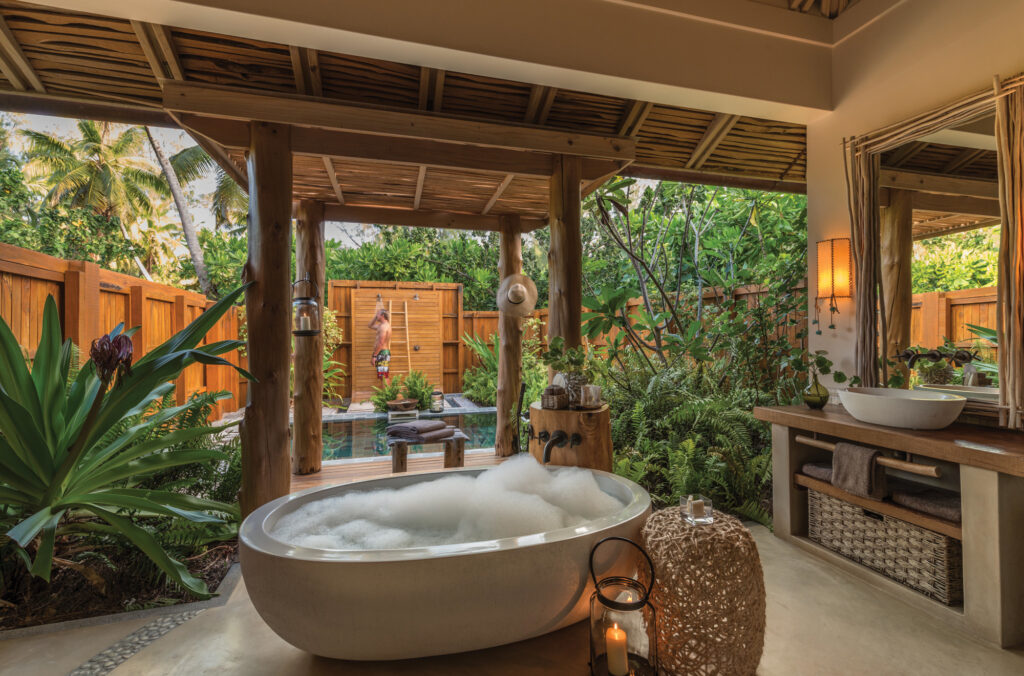 Indoor Outdoor Showers & Spa Bathrooms