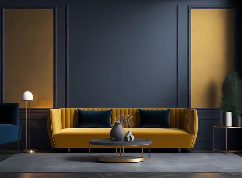 Navy And Mustard