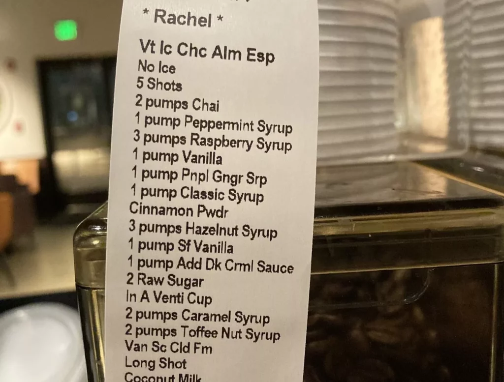 Overly Complicated Coffee Orders