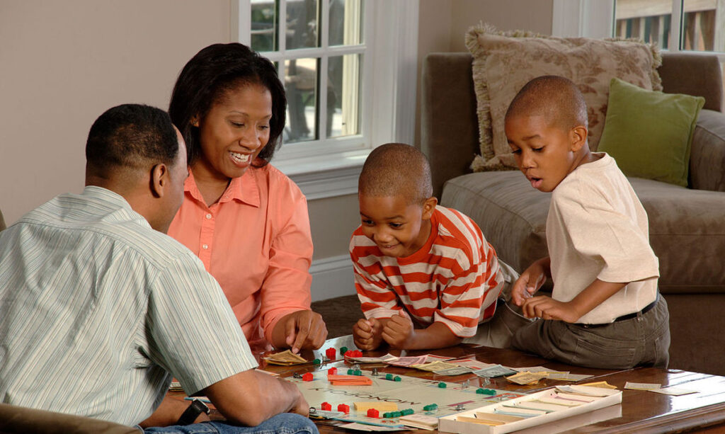 Playing Board Games With Family