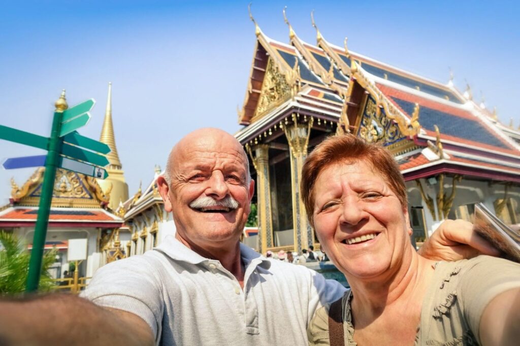 Retirees In Front Of Grand Palace Bangkok Thailand 1536x1023