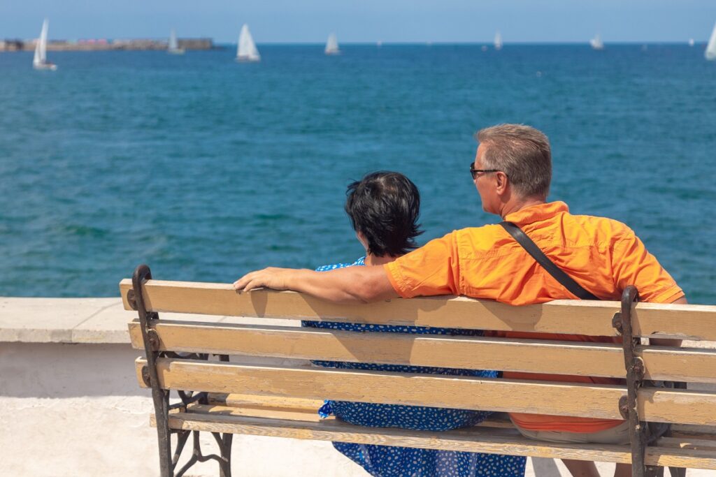 Russia,,sevastopol August,15,,2020.,a,married,couple,sits,on,a