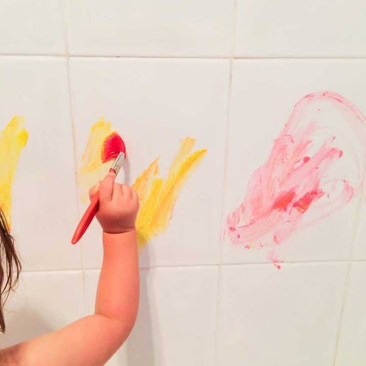 The Bath Time Paint Hack