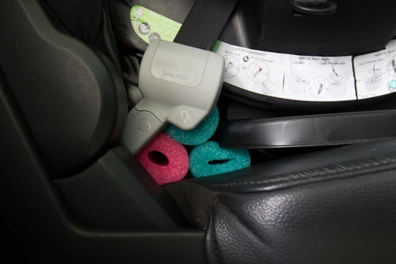 The Car Seat Pool Noodle Trick
