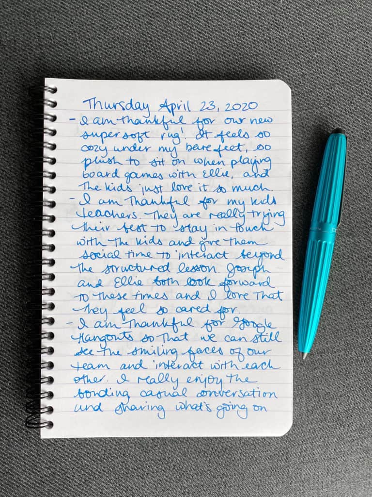 The “gratitude Journal” Rule