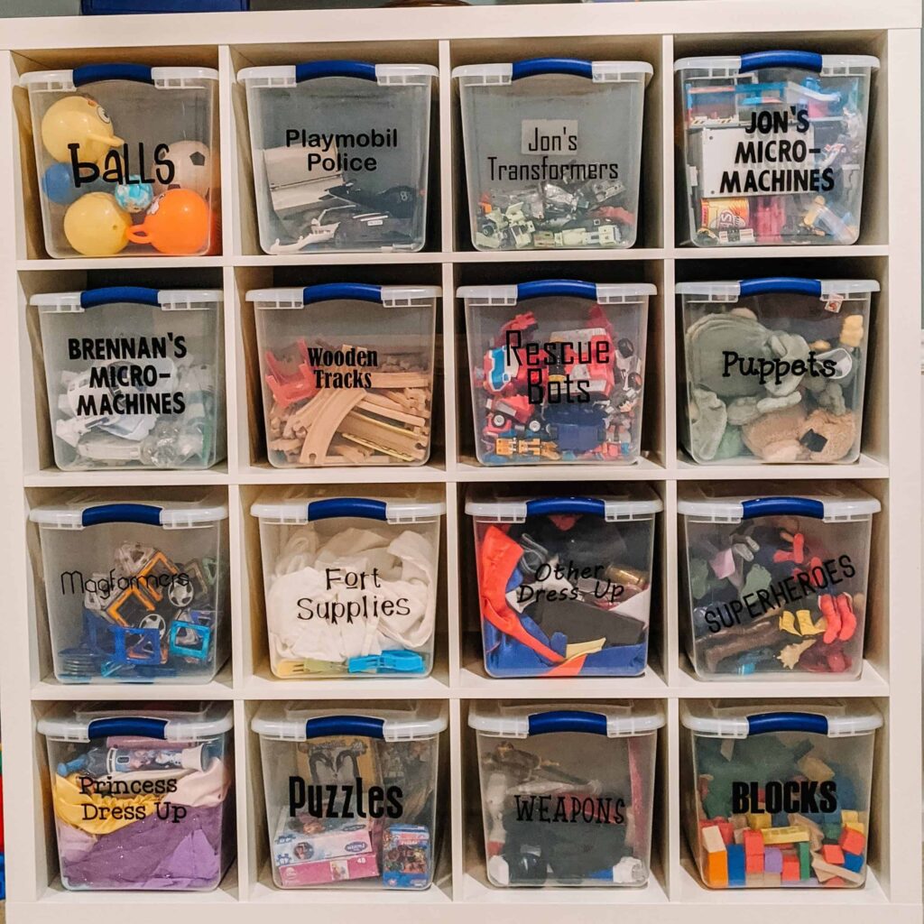 The Rotating Toy Bin System
