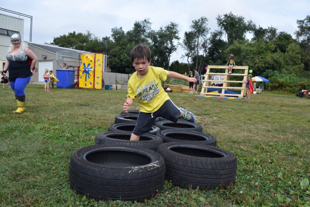 Tire Obstacle Courses For Active Kids