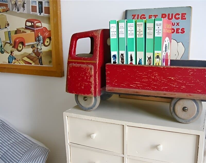 Toy Truck Book Organizer