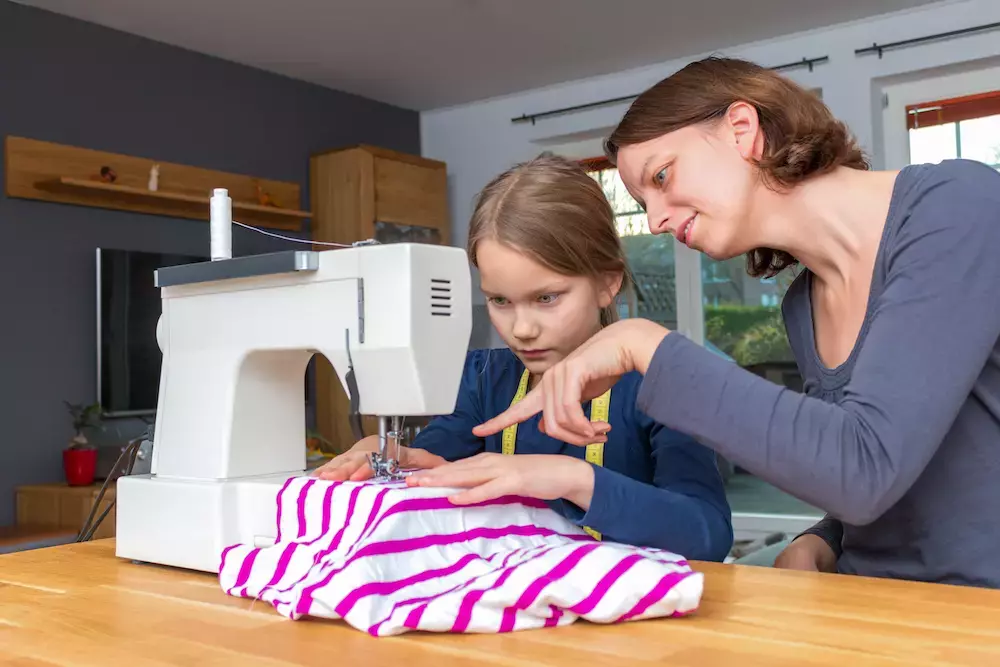Using A Sewing Machine