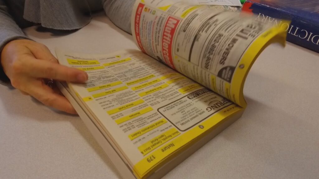Using Phone Books To Find Information