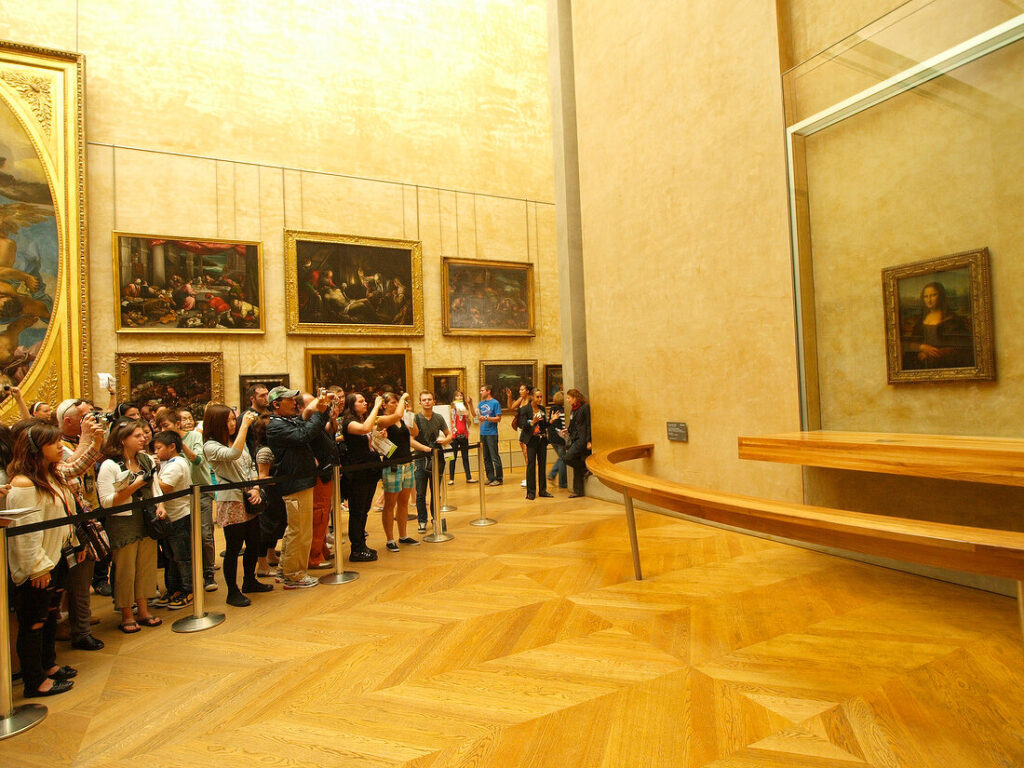 Paris: Louvre, Museum, Ausstellungs Raum, Mona Lisa X