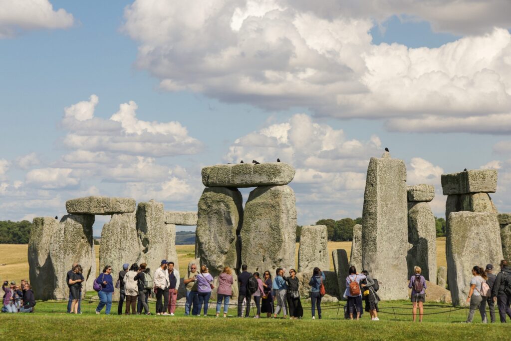 13th August 2019 Sightseeing Tourists Visiting Stonehenge
