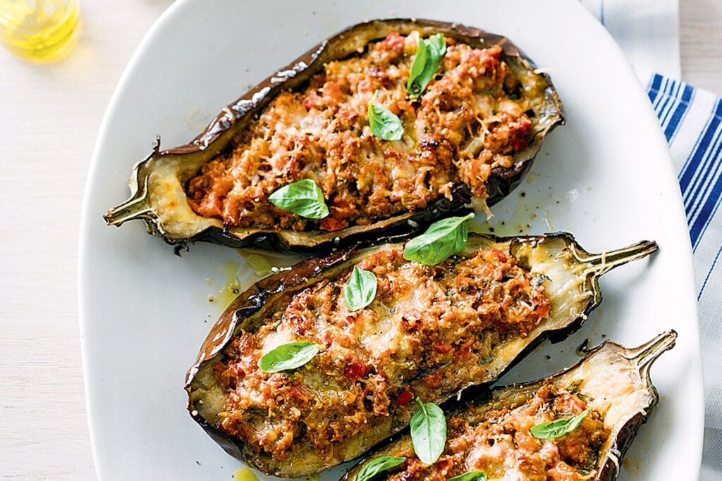 Bolognese Stuffed Eggplants 67546 1