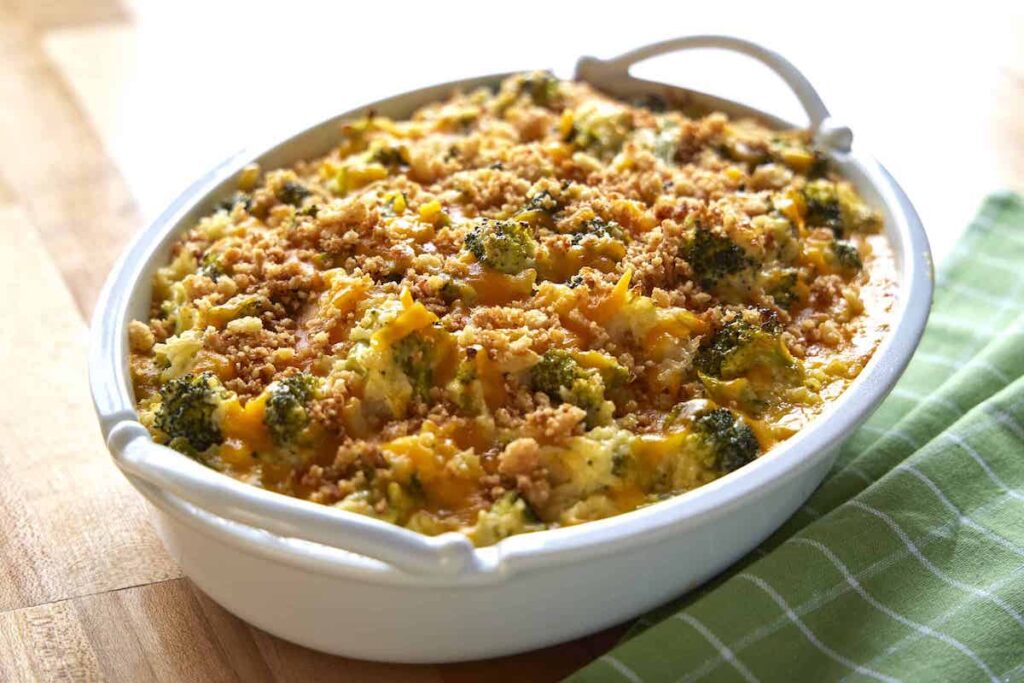 Broccoli Cheese Rice Casserole Finished 01