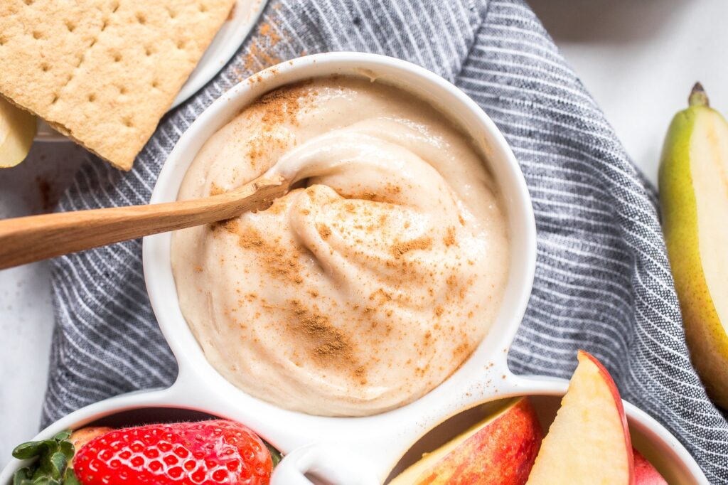 Cinnamon Cream Cheese Fruit Dip 4