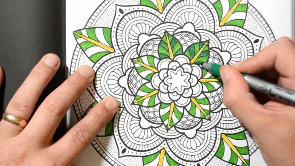 Coloring Intricate Mandalas