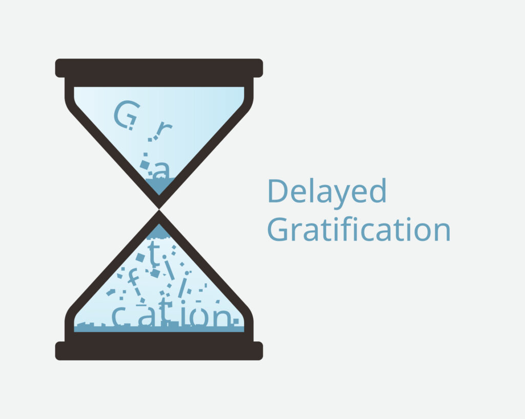 Delayed Gratification Or Deferred Gratification Is The Resistance To The Temptation Of An Immediate Pleasure In The Hope Of Obtaining A Valuable And Long Lasting Reward In The Long Term Vector