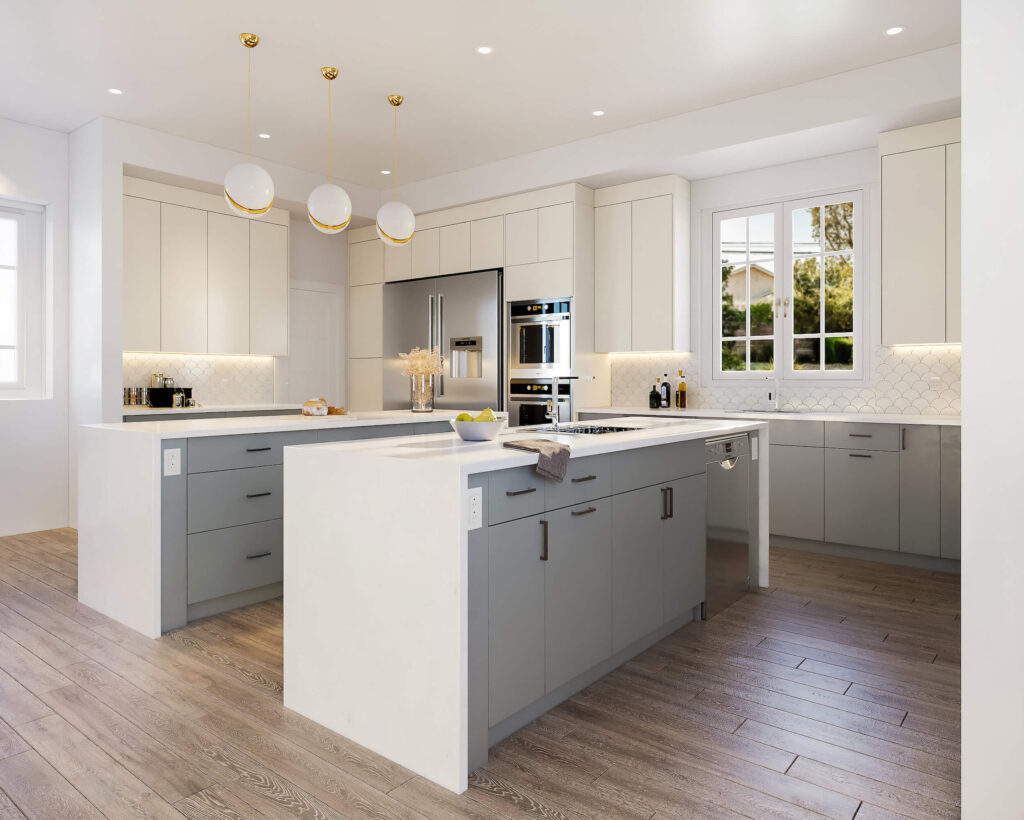 Double Kitchen Islands