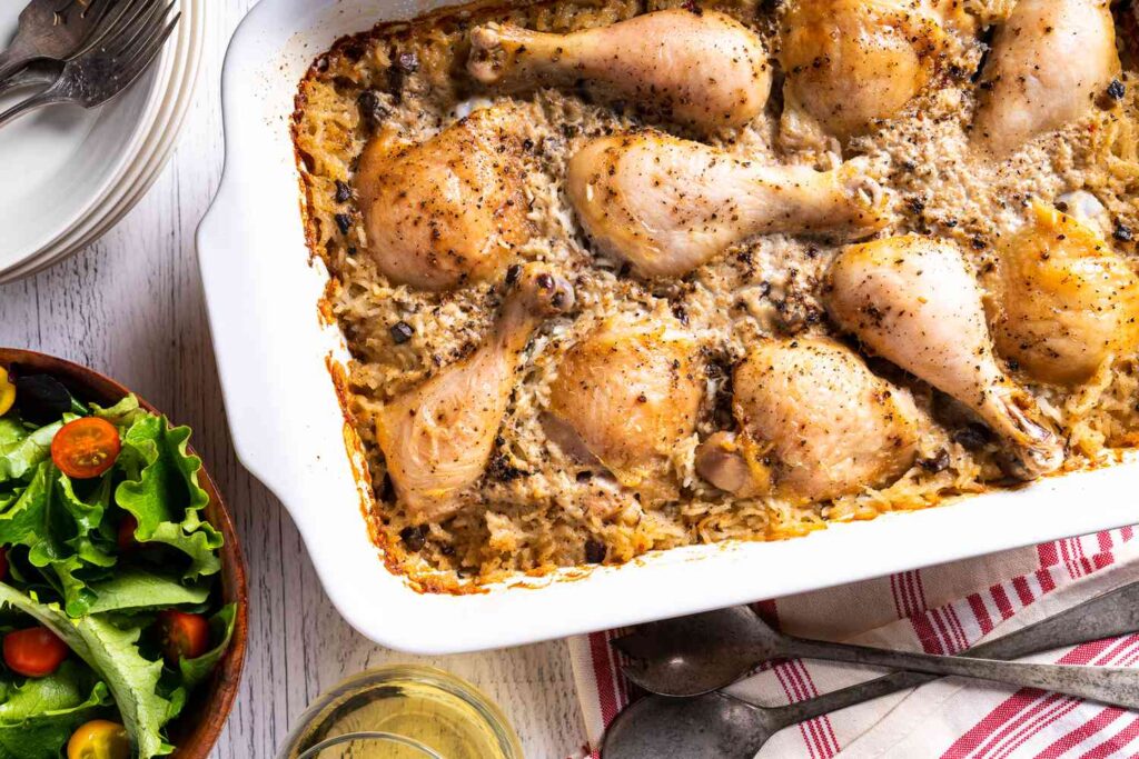 Easy Chicken And Rice Casserole 3053137 Hero 01 4581dbd16e54487fb890bd73de6edbc3